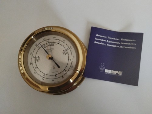 Wempe barometer messing - wempe,