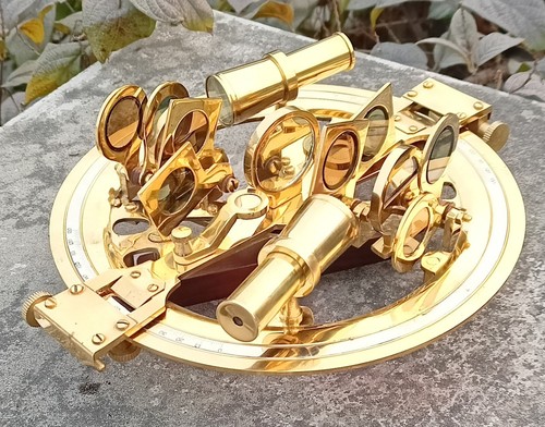 Nautischer rundkreissextant - nautischer,